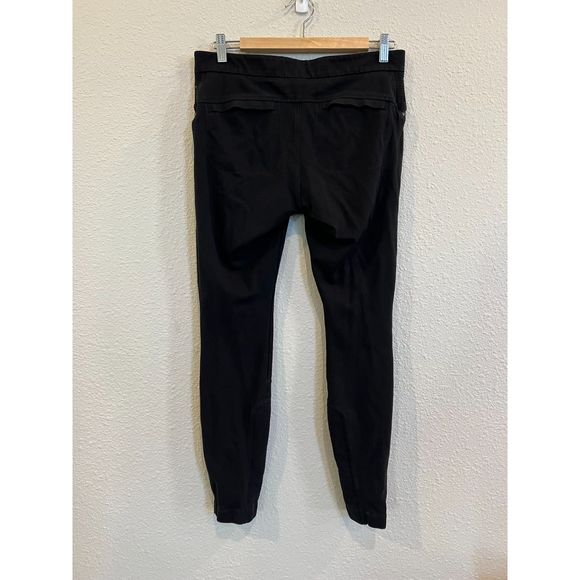 Athleta Black Ponte Moto 2.0 Pant Stretch Legging Pants Size 8 a234 - Picture 2 of 4